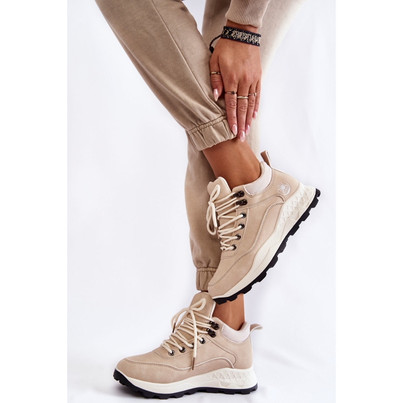 PA1 Kvinnors varma vandringsskor Trappers Light Beige Otto 1