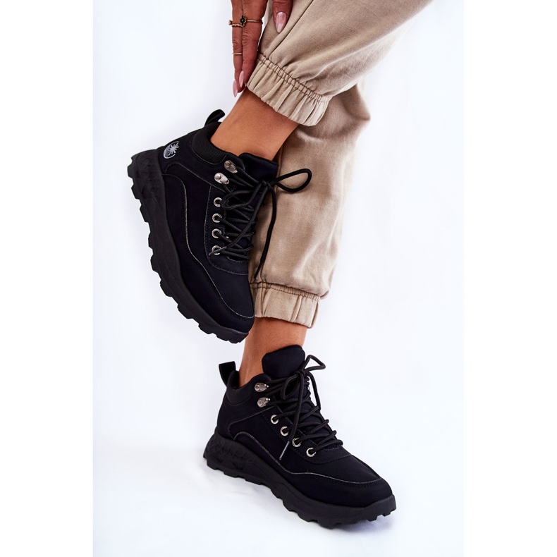 Dam Otto Black Warm Trekking Shoes Trappers svart 2