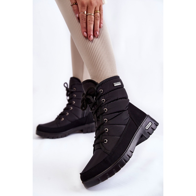 Isolerade snöstövlar för kvinnor Progress PROGJ-21-14 Svart 2