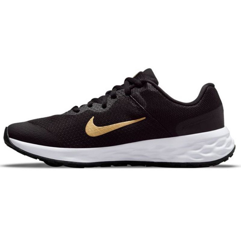 Nike Revolution 6 Jr DD1096 002 löparskor svart gyllene 1