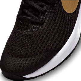 Nike Revolution 6 Jr DD1096 002 löparskor svart gyllene 4