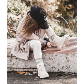 Barns Warm Trappers Boots Ljus beige Dexter 2