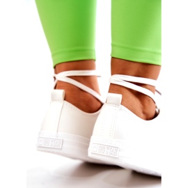 Low Leather Sneakers Big Star JJ274007 Vit 4