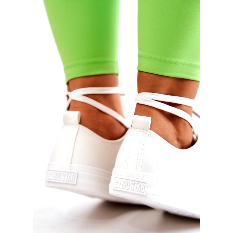 Low Leather Sneakers Big Star JJ274007 Vit 4