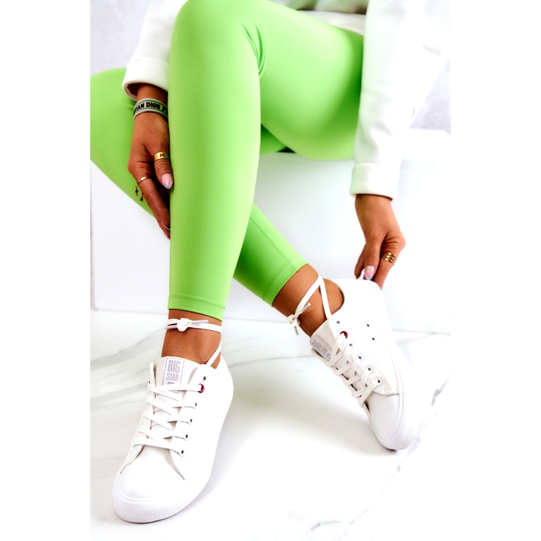 Low Leather Sneakers Big Star JJ274007 Vit 3