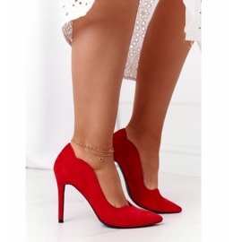 Kvinnor Stilettos Mocka Röd S.Barski Ziger 2