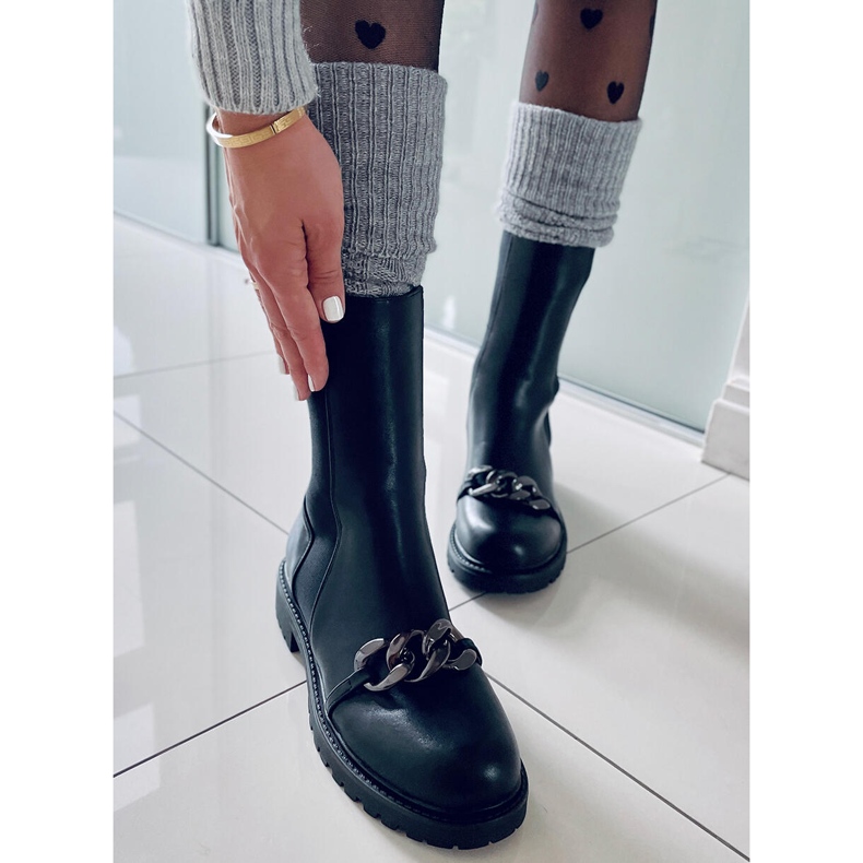 BM Damstövlar med en flexibel Corrin Black ovandel svart 2