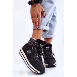 Svarta varma stövlar för kvinnor Lee Cooper LCJ-22-31-1448 1