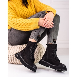 Big Star svarta mockastövlar KK274503 2