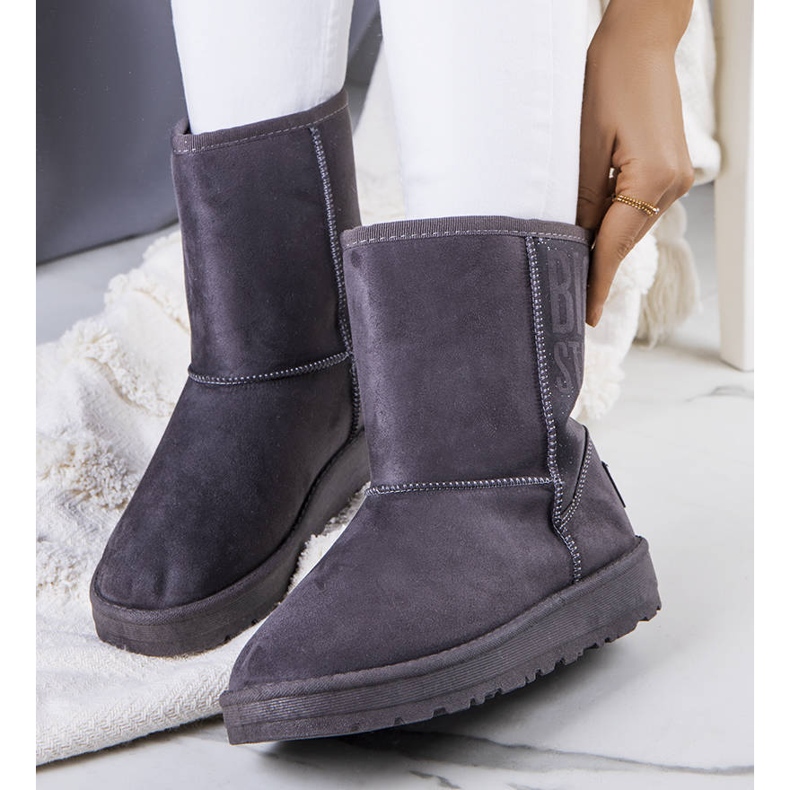 Grå Big Star EE274417 snöstövlar 2