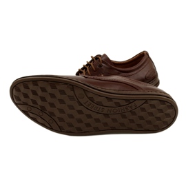 Olivier Herrläderskor 295L BROWN brun 5