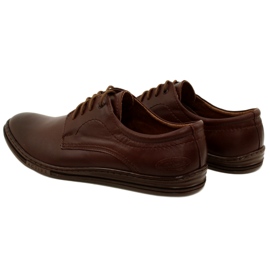 Olivier Herrläderskor 295L BROWN brun 3