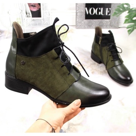 Gröna Jezzi-isolerade slip-on stövlar för kvinnor 1