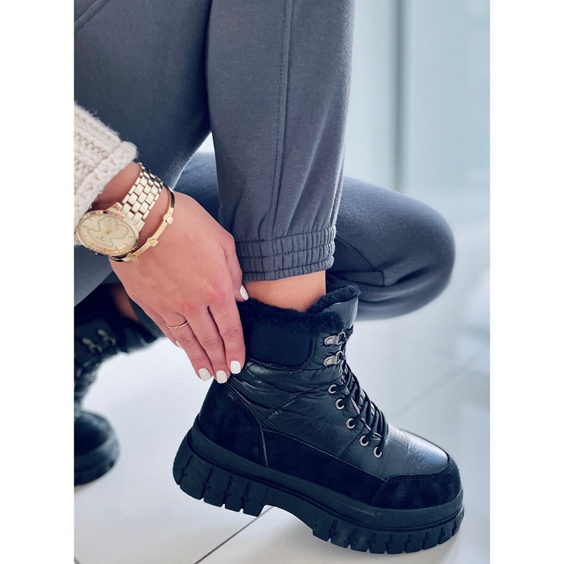 BM Renn Black snöstövlar för kvinnor svart 2