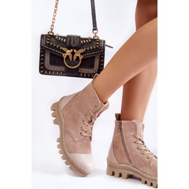 S.Barski Mockastövlar för kvinnor Beige Margot 1