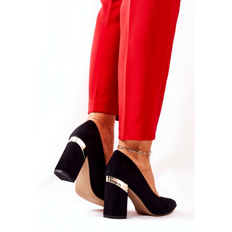 Kvinnors mocka Lewski -pumpar 3117 svart 3