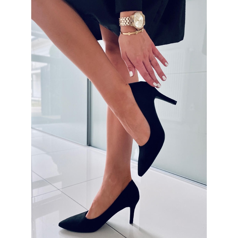 BM Klassiska Eurielle Svarta höga klackar för kvinnor 1