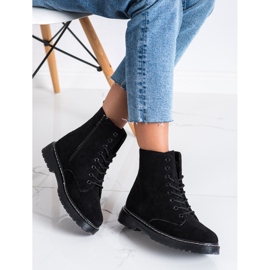 SHELOVET Varm mocka Trappers svart 2