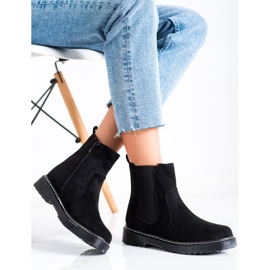 SHELOVET Mockaskor med päls svart 1