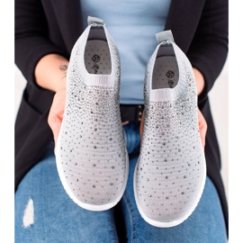 W. Potocki Sneakers Med Potocki Kristaller grå 1