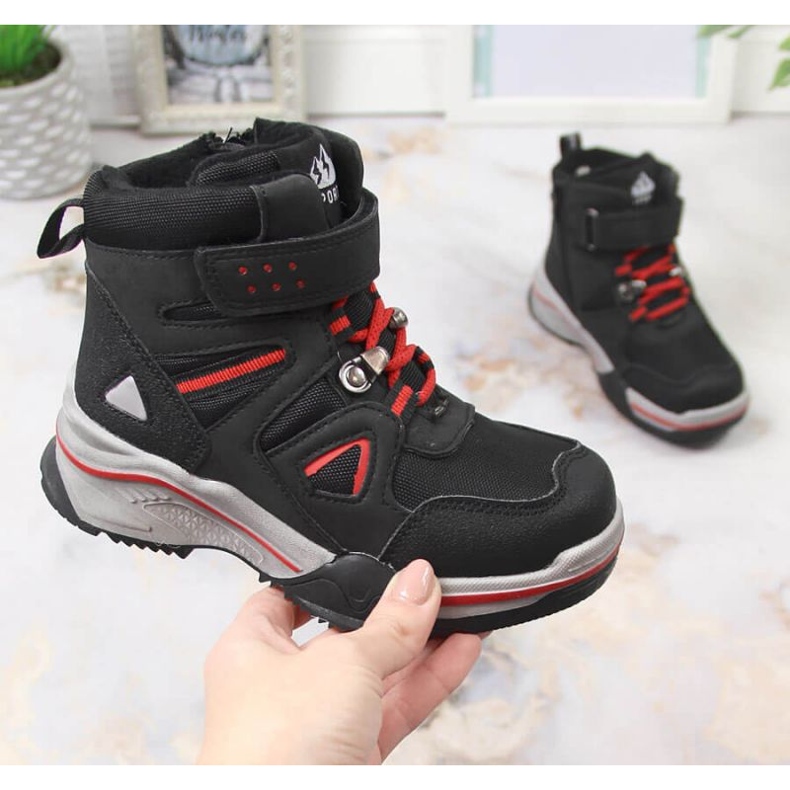 News Fårullsisolerade stövlar Nyheter Jr EVE383A svart 1