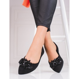 Damballerinor med shelovet kristaller svart 2