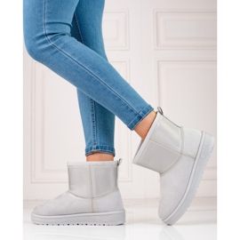 Grå Big Star slip-on snöstövlar för kvinnor KK274613 1