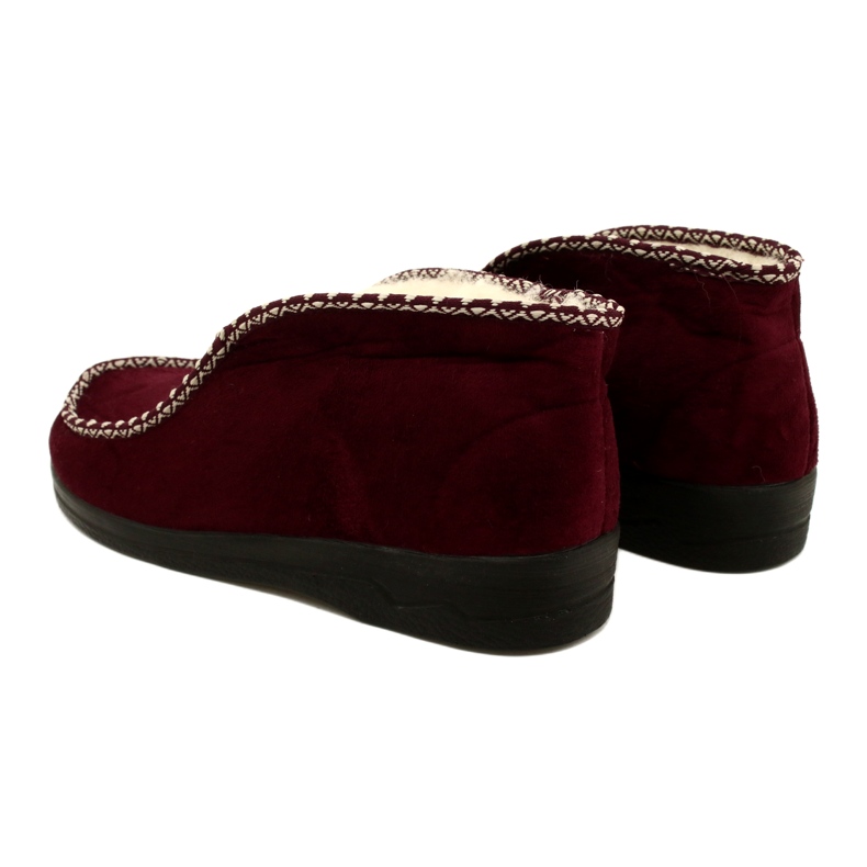 Varma tofflor Filt Adanex 17013 Burgundy mångfärgad 3