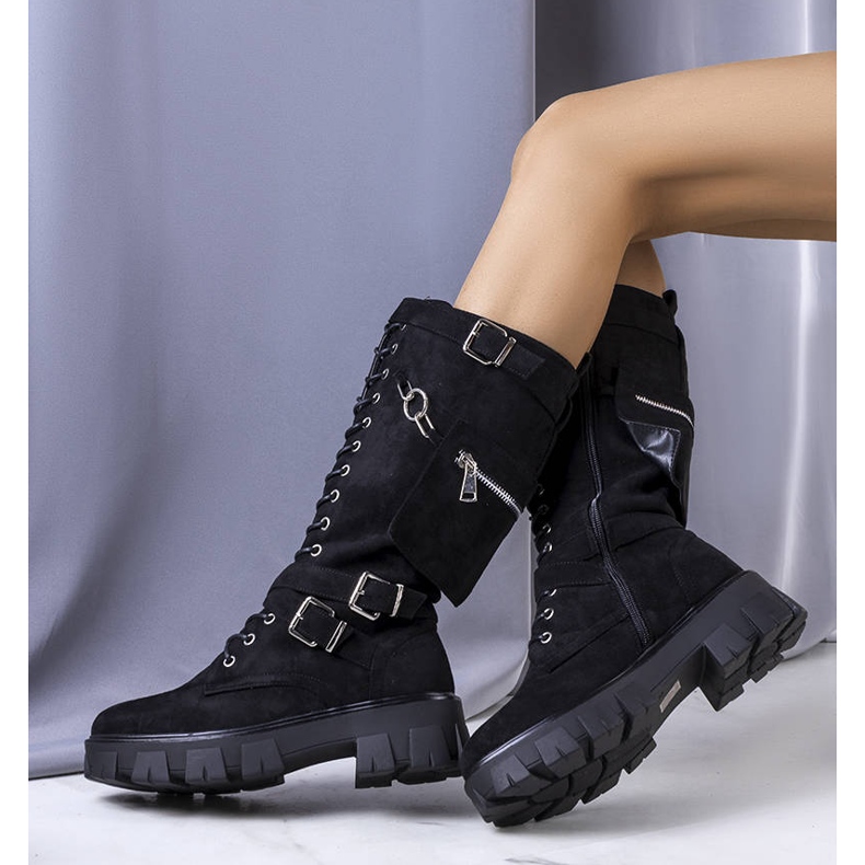 PA1 Svarta varma stövlar med Sedin-påse 1