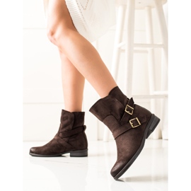 W. Potocki Potocki slip-on stövlar i mocka brun 1