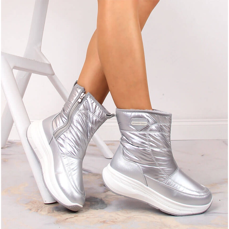 Silver, isolerade, silver Filippo sportsportsnöskor för damer silver- 1