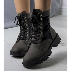 BM Gröna, isolerade stövlar från Orozo svart 2