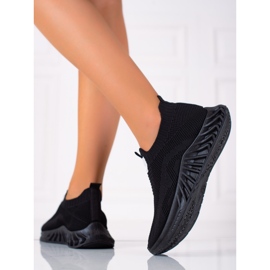 SHELOVET Slip-on sportskor svart 2