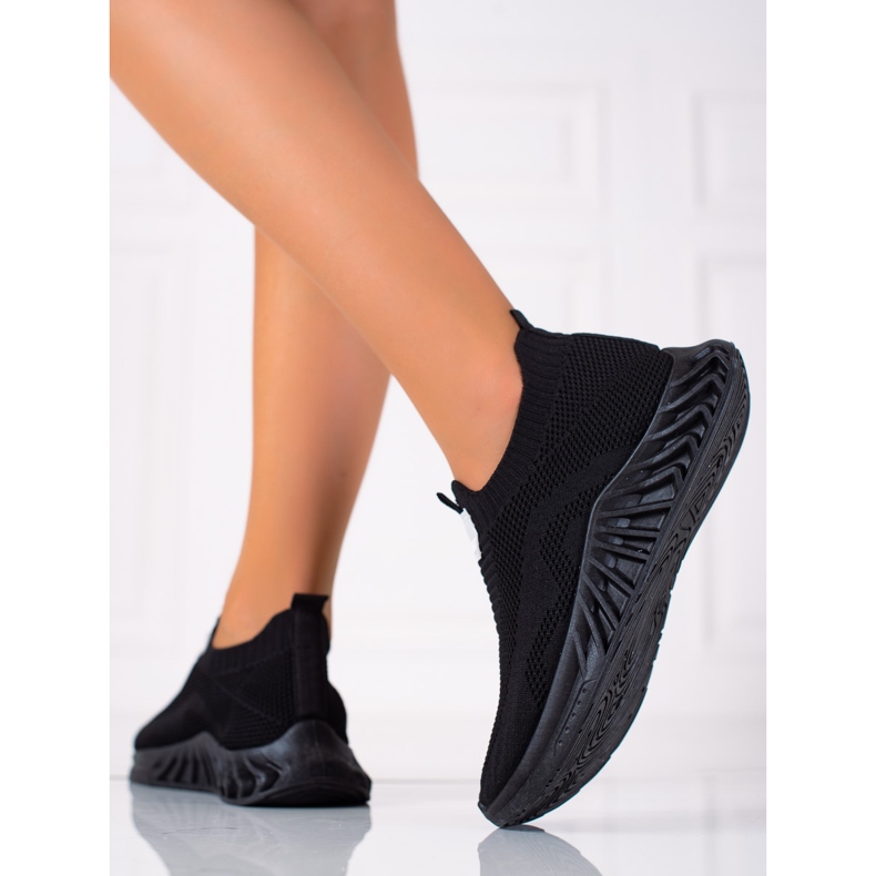 SHELOVET Slip-on sportskor svart 2