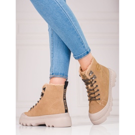 Damskor i äkta läder Big Star KK274521 brun 1