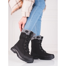Vandringsskor med snörning för kvinnor DK vattentäta svart 2