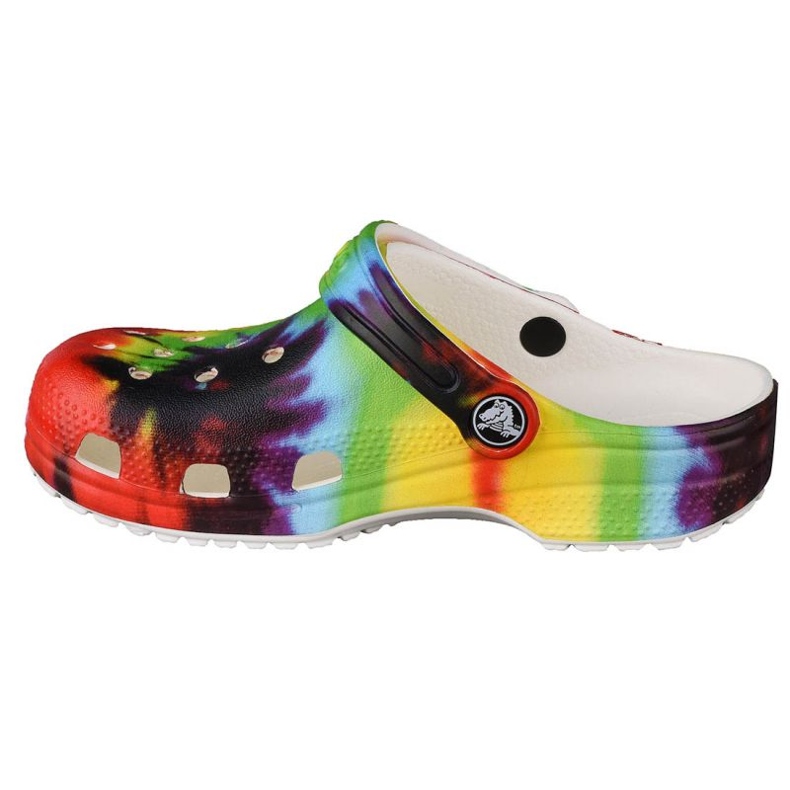 Crocs Classic Tie-Dye Graphic K Clog Jr 205451-90H mångfärgad gul 1