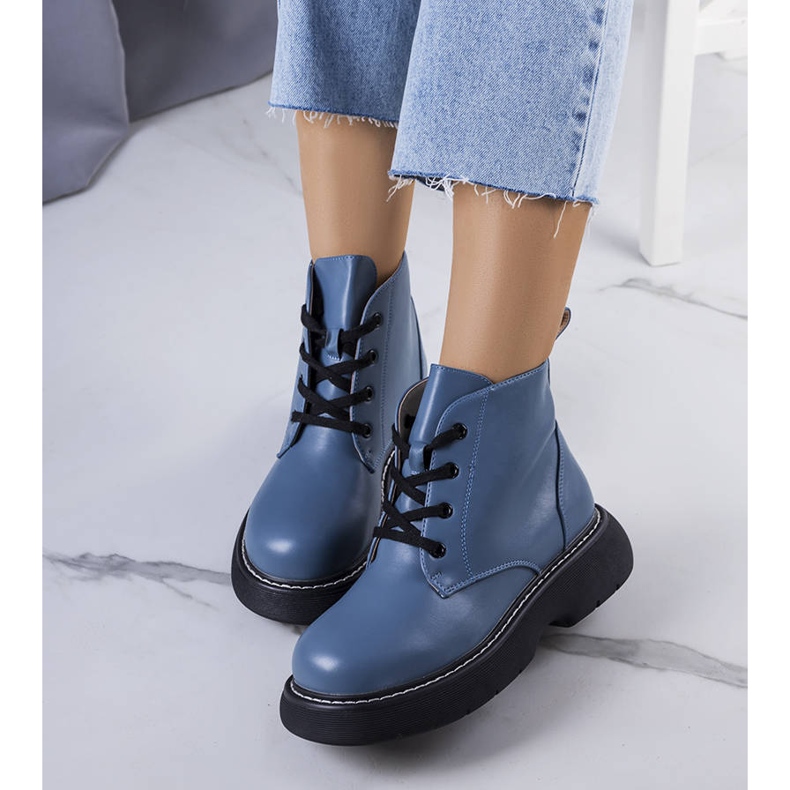 BM Blå lutero isolerade stövlar 1