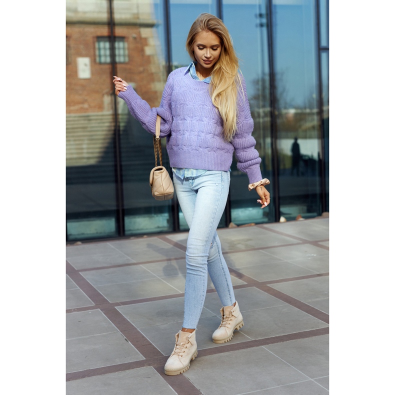 S.Barski Mocka Trapper Stövlar, ljusbeige 4