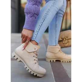 S.Barski Mocka Trapper Stövlar, ljusbeige 3