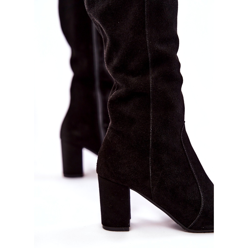 Laura Messi stövlar i mocka, svart 1415, dam 4