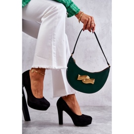 WS1 Klassiska Mocka Pumps On Heel Svart Soro 1