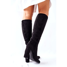 PS1 Damskor på hälen varm svart Finner 3