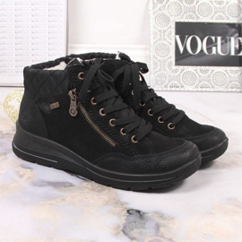 Rieker W RKR567 vattentäta läderisolerade stövlar svart 2