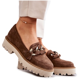 Damskor Mocka Laura Messi 2523 Brun grön 1