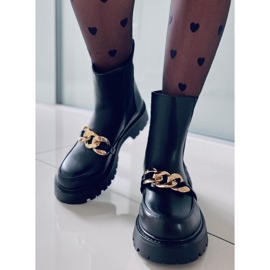 BM Höga Chelsea-stövlar för kvinnor Moby Black svart 2