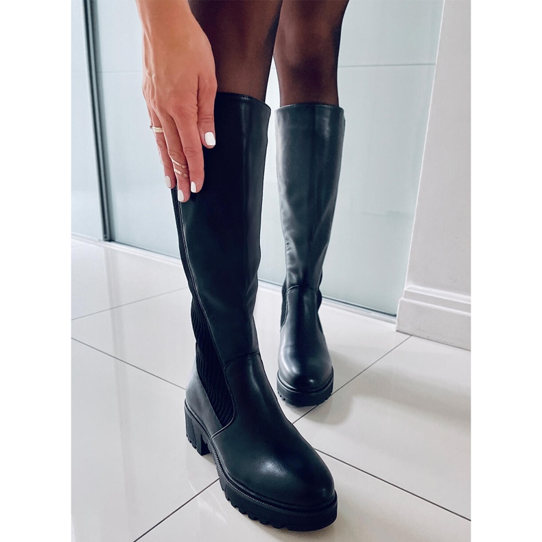 BM Ridstövlar med en flexibel Harley Black ovandel svart 1