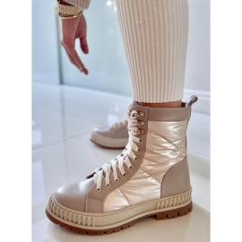 BM Aileen Beis sneakers med snörning beige 2