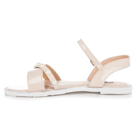 Vices Platta sandaler med pärlor brun 1