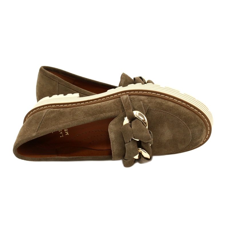 Kvinnors skor med prydnadsprydnad Laura Messi 2523 grön 4